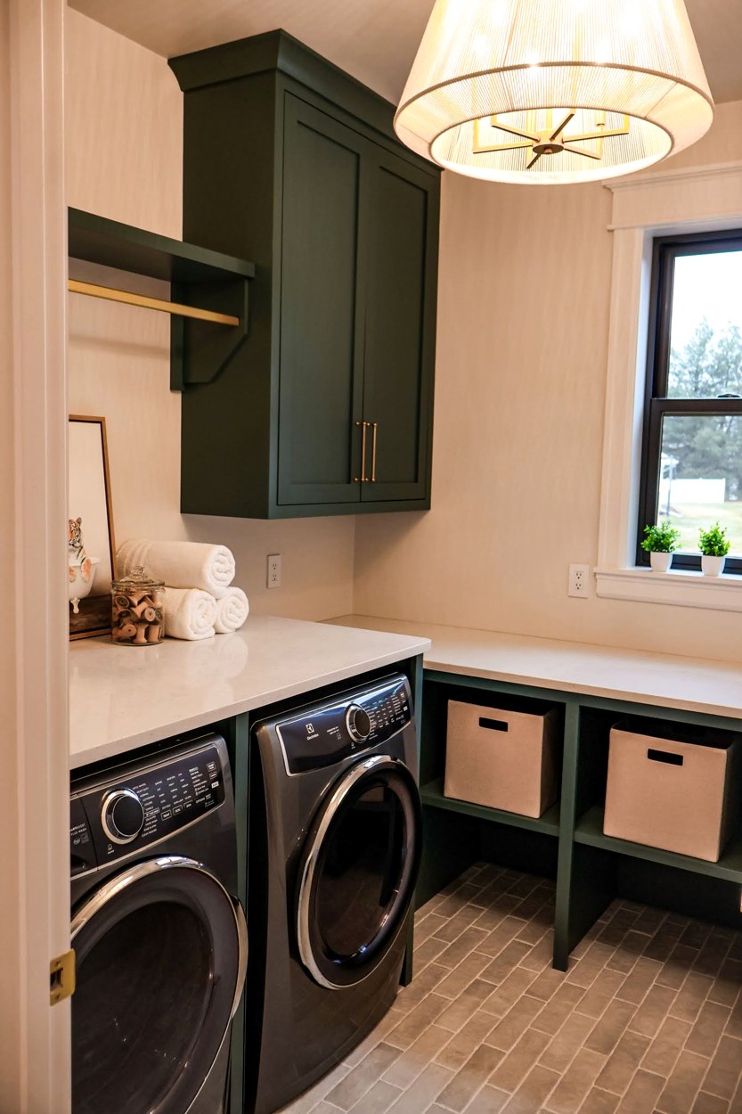 Suamico completed laundry room