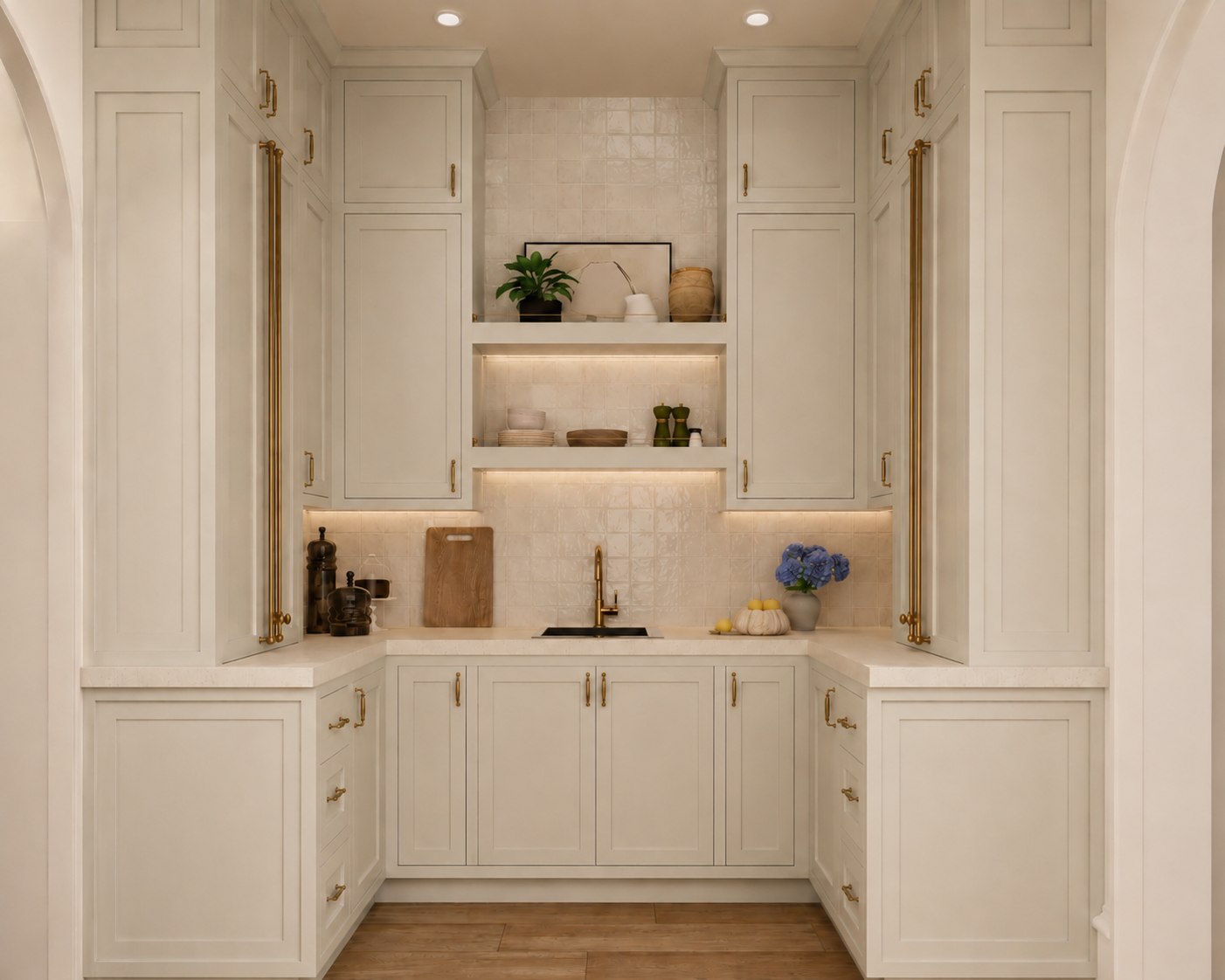The Grandview Estate proposed pantry architectural rendering
